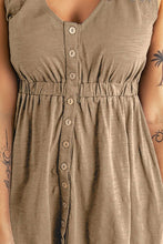 Load image into Gallery viewer, New Arrival -- Sleeveless Button Down Mini Dress