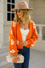 Load image into Gallery viewer, New Arrival - Floral Open Front Fuzzy Cardigan