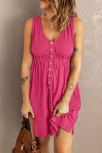 Load image into Gallery viewer, New Arrival -- Sleeveless Button Down Mini Dress