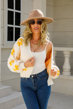 Load image into Gallery viewer, New Arrival - Floral Open Front Fuzzy Cardigan