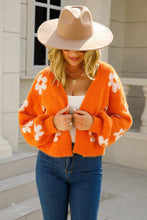 Load image into Gallery viewer, New Arrival - Floral Open Front Fuzzy Cardigan