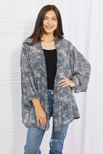 Load image into Gallery viewer, Melody Full Size Snake Print Chiffon Kimono