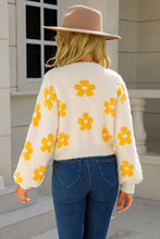 Load image into Gallery viewer, New Arrival - Floral Open Front Fuzzy Cardigan