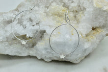 Load image into Gallery viewer, Silver star earrings