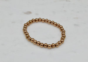 Round bead stretch bracelet