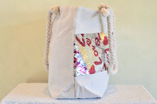 Load image into Gallery viewer, Heart/Love sequin beach bag