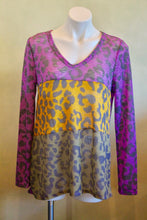 Load image into Gallery viewer, Multi colored leopard top