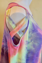 Load image into Gallery viewer, Tie dye X sleeve detail top