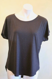 Black top with black stone detail