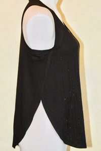 Sleeveless tank top with stones