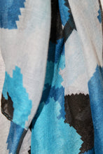 Load image into Gallery viewer, Blue Camo Print Scarf