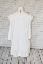 Load image into Gallery viewer, White Cold Shoulder with double strap detail