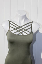 Load image into Gallery viewer, Seamless triple criss-cross front cami