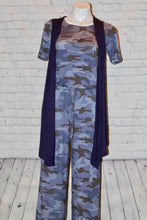 Load image into Gallery viewer, Short Sleeve Camouflage Jumpsuit with Elastic Waist