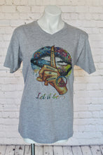 Load image into Gallery viewer, &quot;Let it Be&quot; V Neck Graphic T Lip Shirt