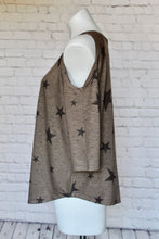 Load image into Gallery viewer, &quot;Stars All Over&quot; Cold Shoulder Top