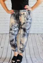 Load image into Gallery viewer, Tie Dye Jogger Pants with elastic waist/ruched bottom w/pockets