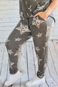 Star & Animal print pants