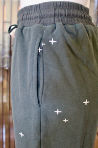 Soft Embroidery Detail Sweatpants