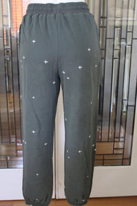 Soft Embroidery Detail Sweatpants