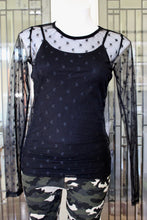 Load image into Gallery viewer, New Arrival --- Star Mesh Long Sleeve Top (Cami sold separately)