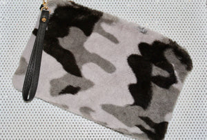 New Arrival --- Camouflage Super Soft Faux Fur Shoulder Handbag