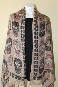 New Arrival --- Sugar Skull Scarf