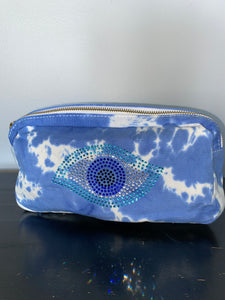 Evil Eye Tie Dye Cosmetic Pouch