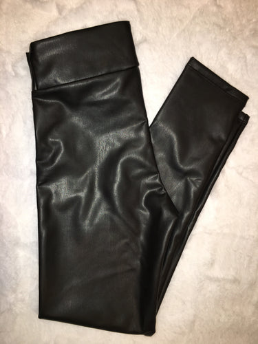 New Arrival --- Faux Leather Black Leggings