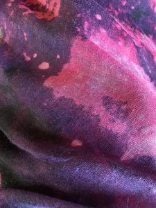 Purple Abstract Print Scarf