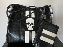 Load image into Gallery viewer, New Arrival - Black Metallic Skull Neoprene Tote