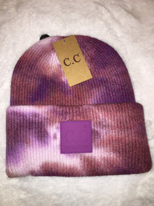 CC Tie Dye Beanie Knit Hat