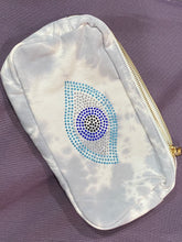 Load image into Gallery viewer, Grey Tie Dye Cosmetic Bag