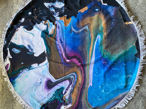 New Arrival - Round Galaxy Geode 60 in beach towel/blanket