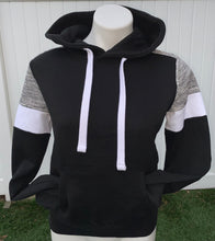 Load image into Gallery viewer, NEW ARRIVAL - Brushed Fleece Color Block Sleeve Pull Over Hoodie