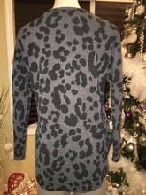 Load image into Gallery viewer, NEW ARRIVAL --- Long Sleeve Animal Print Top w/side slit detail